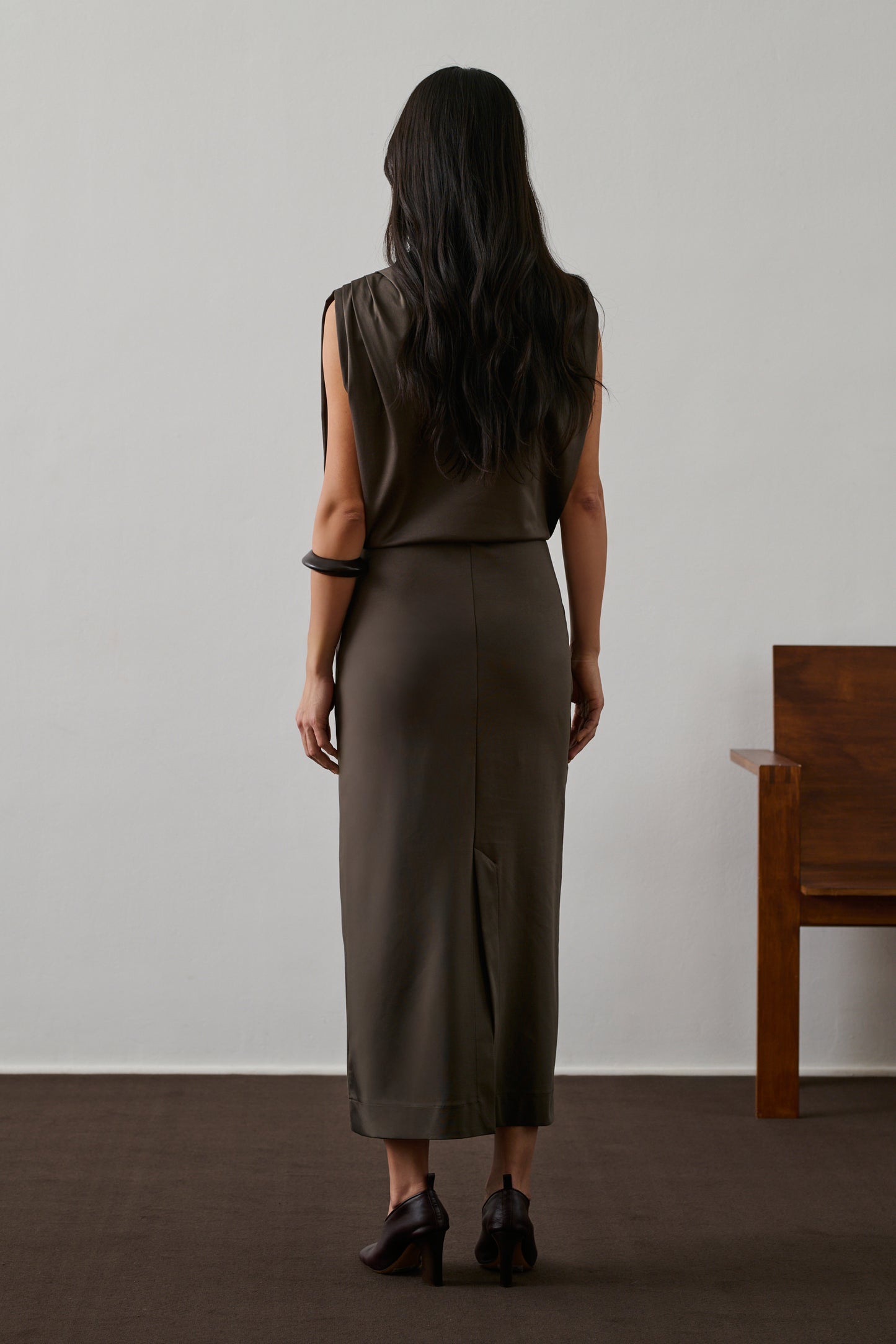 Robe Gemma - Marron/Taupe - Coton - Femme
