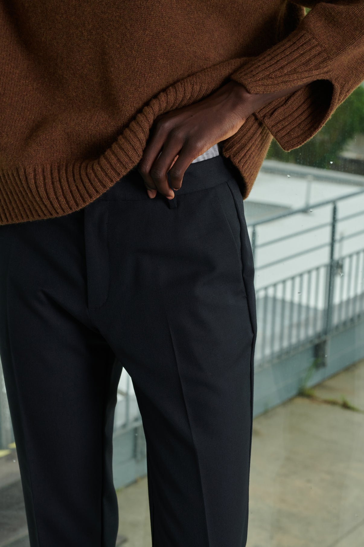 Pantalon Adele - Noir - Laine - Femme vue 4